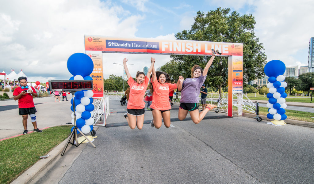 Finish Line Signs Austin Texas Marathon Walk
