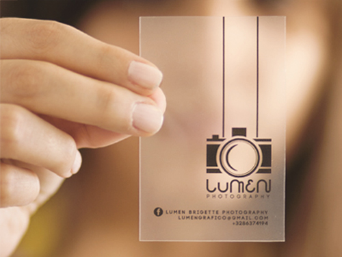 Creative Plastic Business Cards for Photographers
