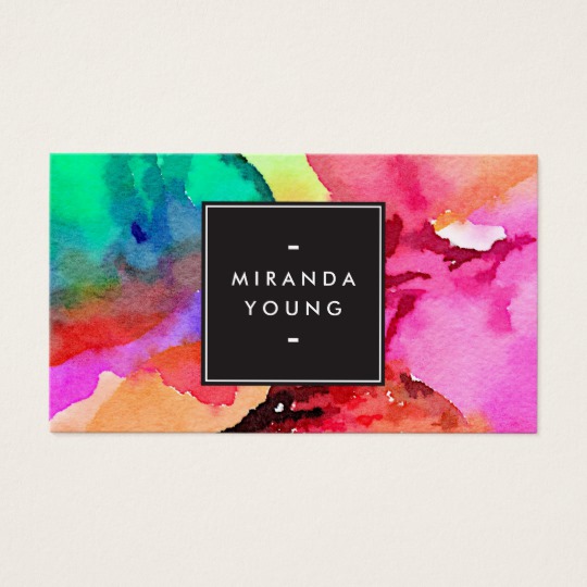Watercolor Business Card