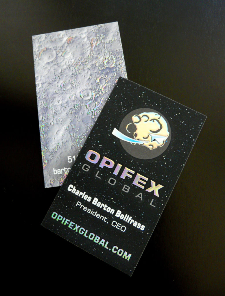 Creative Holographic Foil Business Cards