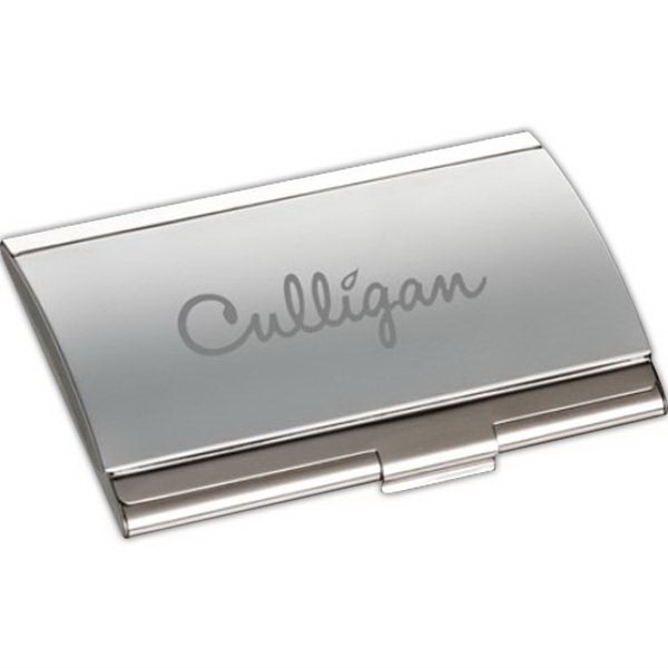 Custom Engraved Metal Business Card Holder