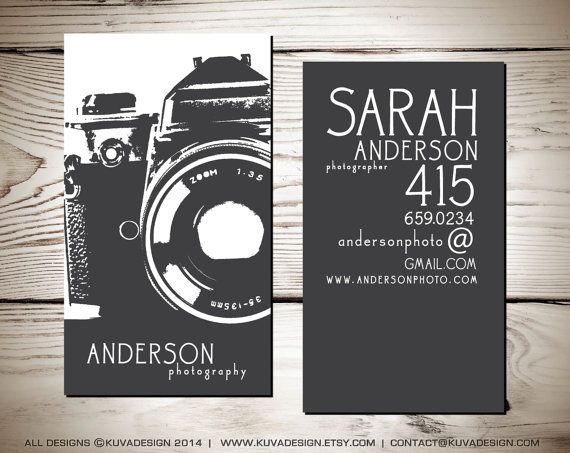 Artsy Photographer Business Card