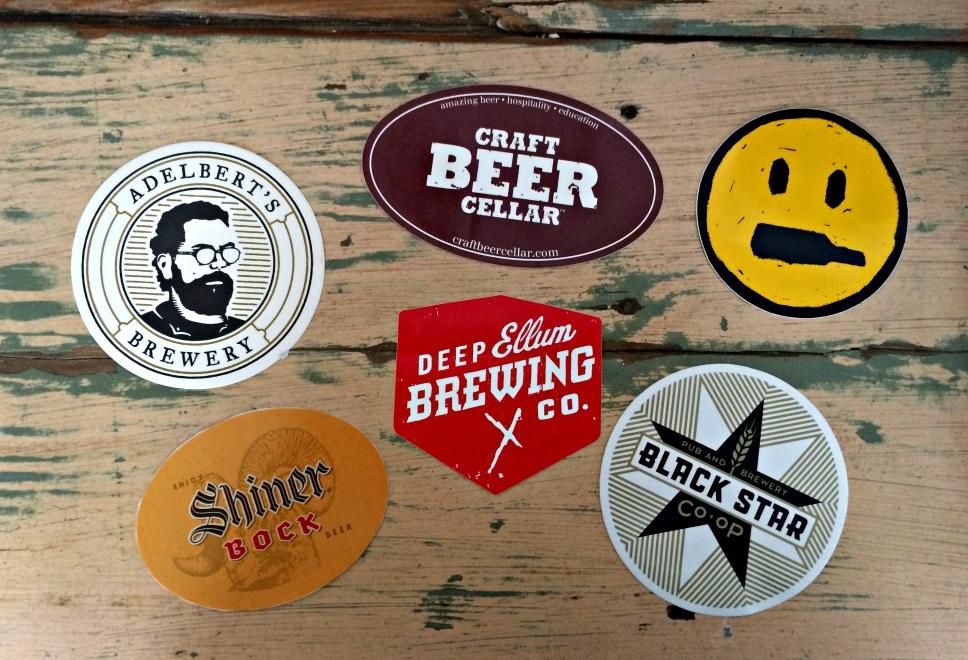 Texas Brewery Stickers
