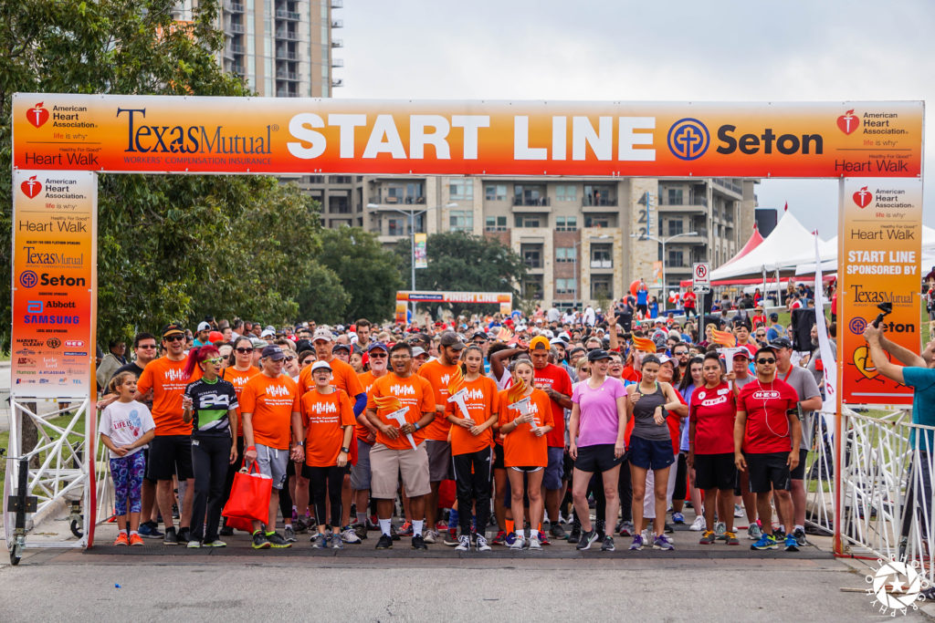 Charity Race Start Line Printed by Global Printing Solutions in Austin
