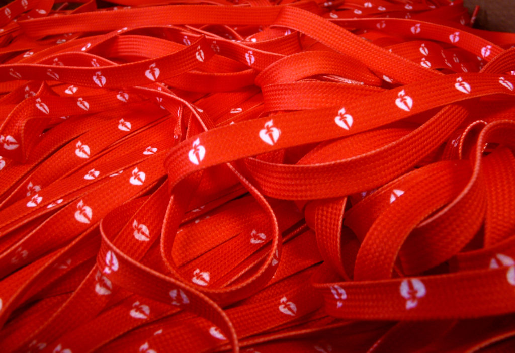 Custom Printed Shoelaces for American Heart Association