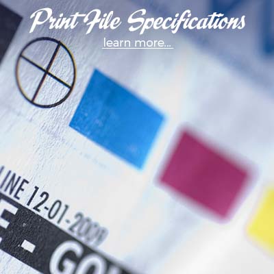 Print File Specifications Specs Help RGB CMYK Bleeds Resolution Standards Print Ready Advice Design