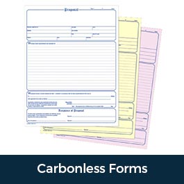 Carbonless Forms NCR Invoices Receipts Duplicate Triplicate