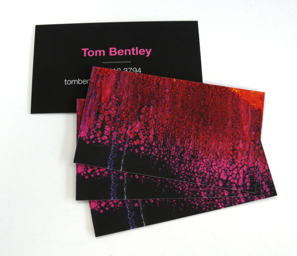 Custom Design Suede Business Card Printing for Artists  